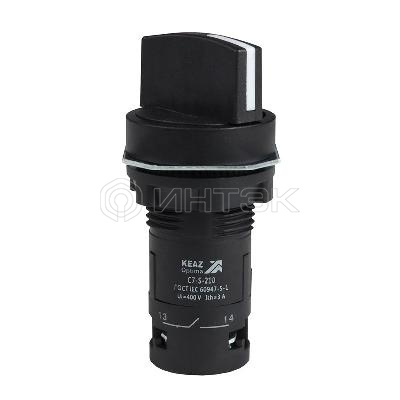 Переключатель 2 положения OptiSignal Compact D22 С7-S-210 черн. 1НО XB7ND21 КЭАЗ 362133 изображение, фото