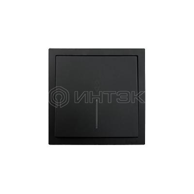 Выключатель проходной 1-кл. 1п СП ZIMA 10А IP20 с индикацией безвинтов. зажим механизм черн. бархат LEZARD 704-4288-114QC изображение, фото