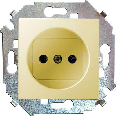 Розетка 1-м СП Simon 15 16А IP20 250В без заземл. винтов. клеммы механизм сл. кость Simon 1591431-031 изображение, фото