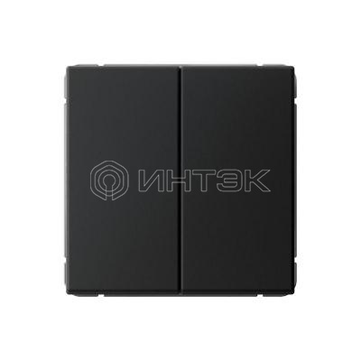 Выключатель 2-кл. ArtGallery (сх. 5) 10AX механизм карбон  Systeme Electric GAL001051 изображение, фото