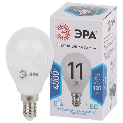 Лампа светодиодная P45-11W-840-E14 шар 880лм Эра Б0032988 изображение, фото