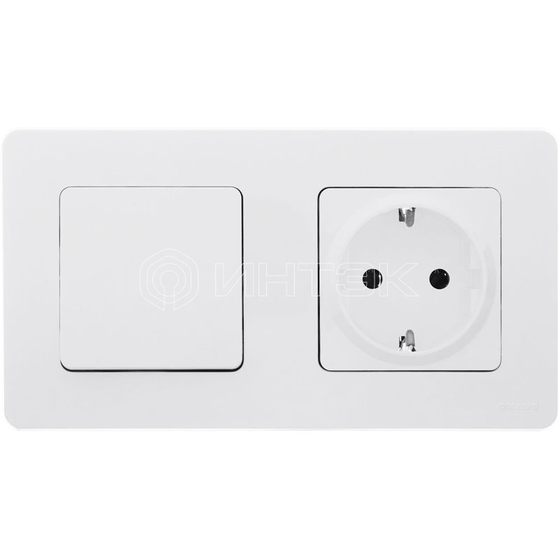 Выключатель 1-кл. Inspiria 10А IP20 250В 10AX механизм бел. IEK 673600 изображение, фото