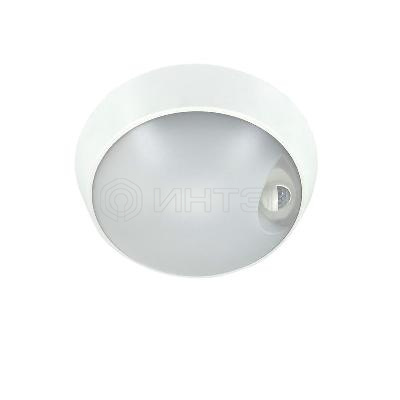 Светильник светодиодный WP 15 C 18W OP 840 D220 WH MDM 220х80мм 18Вт 4000К IP54 ЖКХ круглый пылевлагозащ. с датчиком движ. бел.  15071524504 изображение, фото