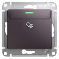 Выключатель карточный 1-кл. Glossa (сх. 6) 10AX механизм сиренев. туман Systeme Electric GSL001469 изображение, фото