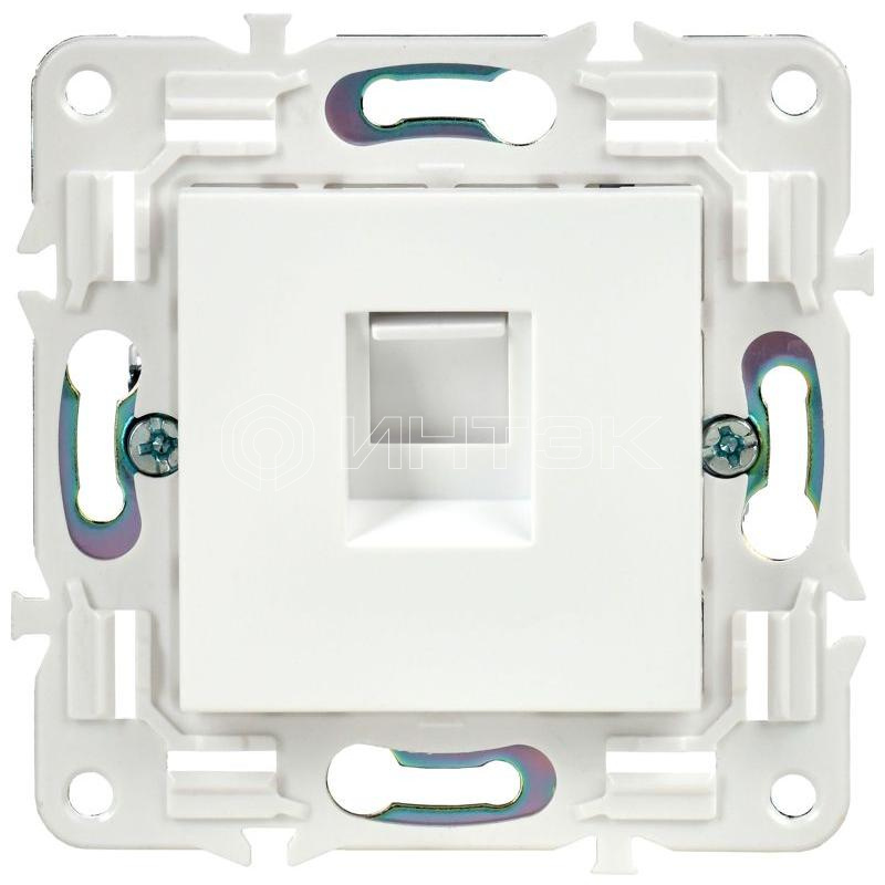 Розетка компьютерная RJ45 кат.5E SKANDY SK-K01W арктич. бел. IEK SK-K10-1-K01 изображение, фото