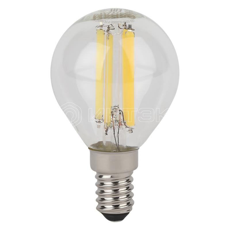 Лампа светодиодная филаментная LSCLP75 6W/840 230VFILCL 6Вт 4000К нейтр. бел. E14 806лм P угол пучка 300град. 220-240В (замена 75Вт) прозр. стекло OSRAM 4058075684546 изображение, фото