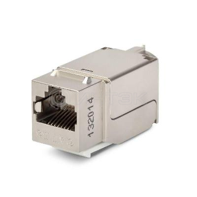 Вставка RJ45 (8P8C) кат.5E экранир. 110 IDC KJNE-8P8C-C5e-90-SH-F-WH заделка с помощью NE-TOOL бел. Hyperline 46659 изображение, фото