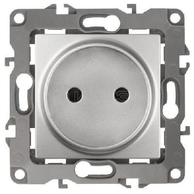Розетка 1-м СП Эра12 12-2105-03 16А IP20 16AX 250В 2P механизм алюм. Эра Б0018256 изображение, фото