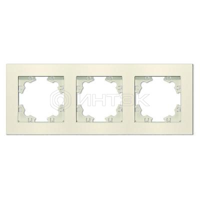 Рамка 3-м Афина универс. сл. кость (ivory) Universal A0045-I изображение, фото