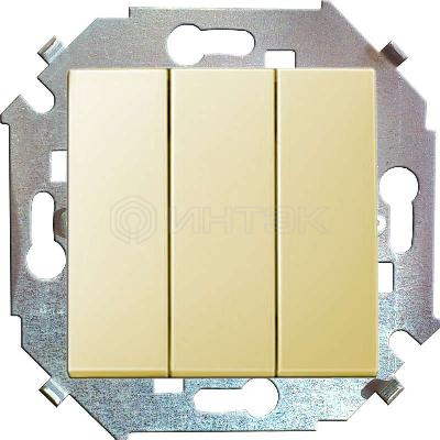 Выключатель 3-кл. СП Simon 15 16А IP20 винтов. зажим механизм сл. кость Simon 1591391-031 изображение, фото