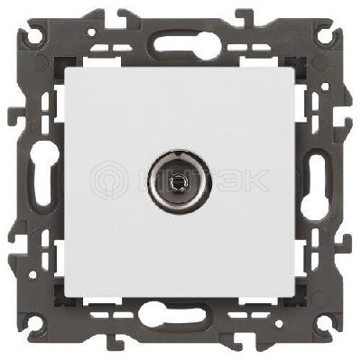 Розетка телевизионная одиночная TV 1мод. Elegance 14-3101-01 IP20 бел. Эра Б0034290 изображение, фото