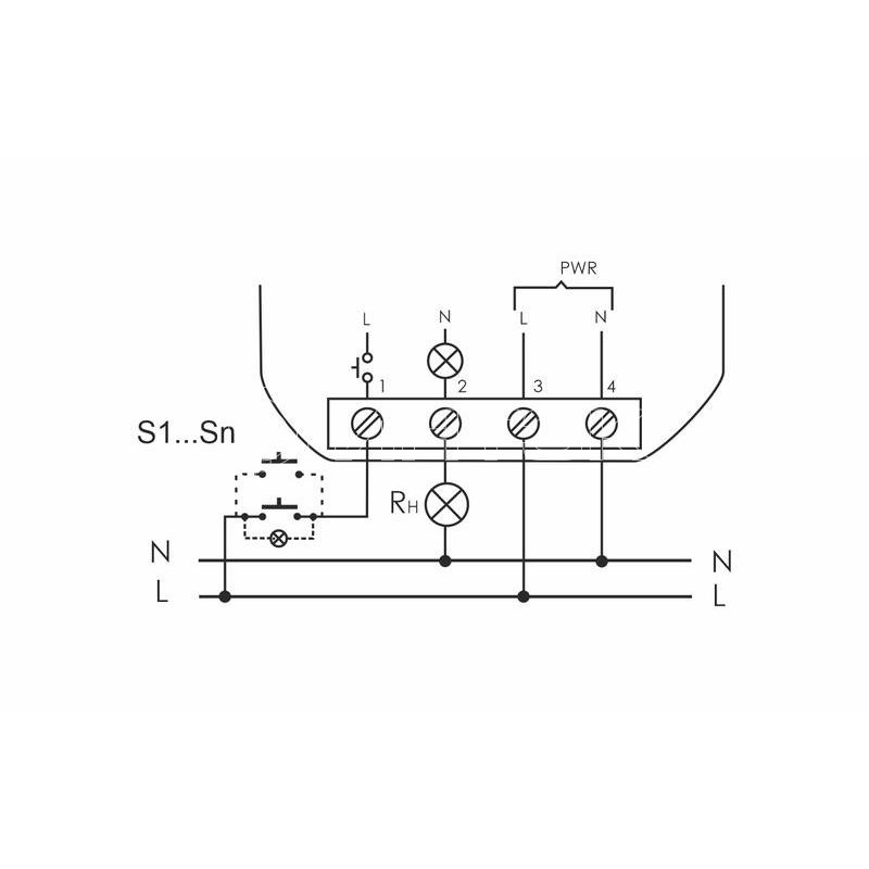 Реле импульсное BIS-402 (для установки в монтажную коробку 230В 8А 1Z IP40) F&F EA01.005.002 изображение, фото