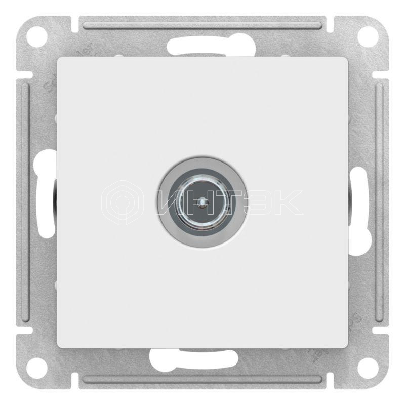 Розетка телевизионная оконечная TV AtlasDesign 1дБ механизм лотос Systeme Electric ATN001391 изображение, фото