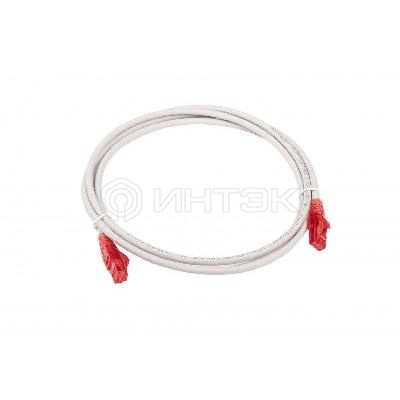 Патч-корд кат.5E U/UTP LSZH 2м PC-LPM-UTP-RJ45-RJ45-C5e-2M-LSZH-GY сер. Hyperline 42272 изображение, фото
