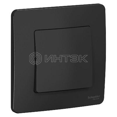 Выключатель 1-кл. СП Blanca 10А IP20 (сх. 1) 250В антрацит  Systeme Electric BLNVS010106 изображение, фото