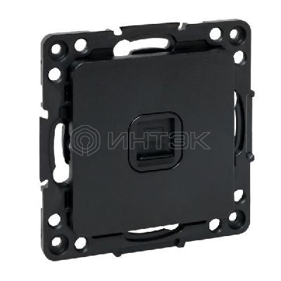 Розетка компьютерная 1-м Стокгольм RJ45 механизм черн. PROxima EKF EZK01-035-10 изображение, фото