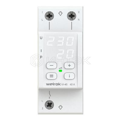 Реле напряжения с контролем тока VI-40 Welrok 4660251140236 изображение, фото