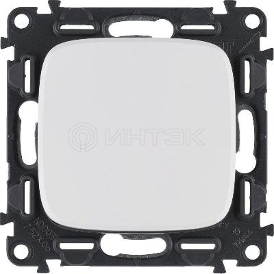 Переключатель 1-кл. СП Valena Allure 10А IP20 250В 10AX с лицев. панелью безвинтов. зажимы механизм бел.  Legrand 752706 изображение, фото
