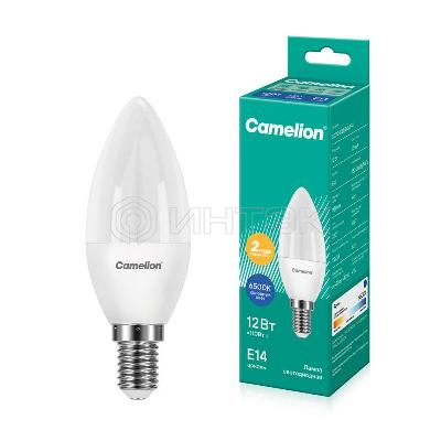 Лампа светодиодная LED12-C35/865/E14 12Вт 220В Camelion 13691 изображение, фото