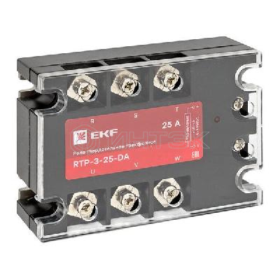 Реле твердотельное трехфазное RTP-25-DA PROxima EKF rtp-3-25-da изображение, фото