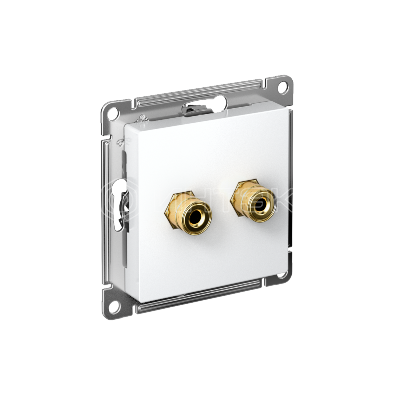 Аудиорозетка двойная AtlasDesign лотос Systeme Electric ATN001387 изображение, фото