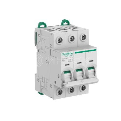 Выключатель автоматический 3п C 20А 6кА Systeme9 400В Systeme Electric S9F22320 изображение, фото