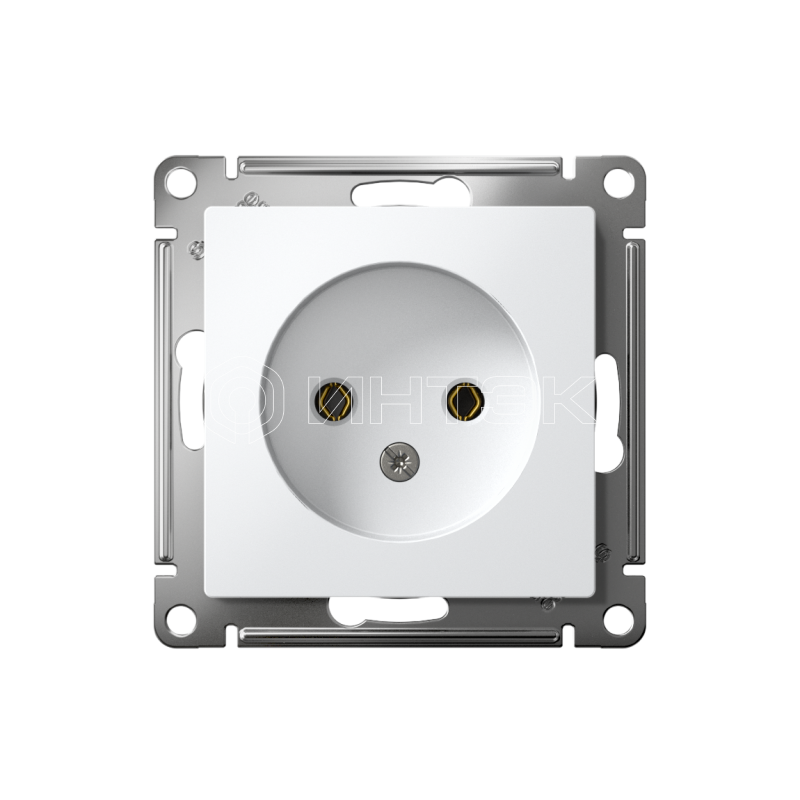 Розетка 1-м СП AtlasDesign 16А IP20 без заземл. без защ. шторок механизм бел.  Systeme Electric ATN000141 изображение, фото