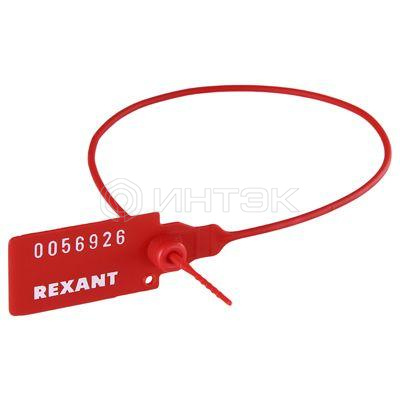 Пломба пластиковая номерная 350мм красн. REXANT 07-6131 изображение, фото