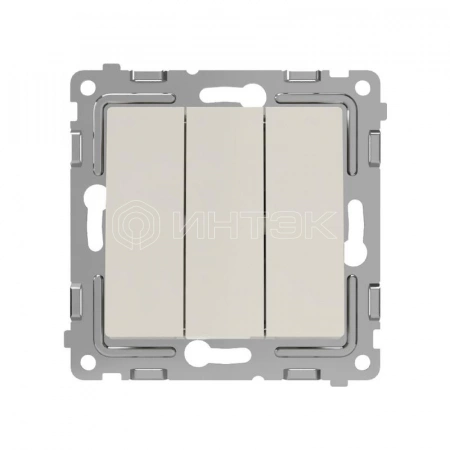 Выключатель 3-кл. СП Pixel 10А IP20 механизм беж. TOKOV ELECTRIC TKE-PX-V3-C02 изображение, фото