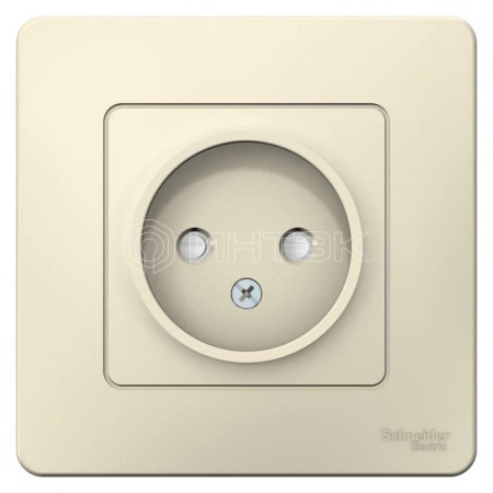 Розетка 1-м СП Blanca 16А IP20 250В без заземл. защ. шторки молоч. Systeme Electric BLNRS000112 изображение, фото