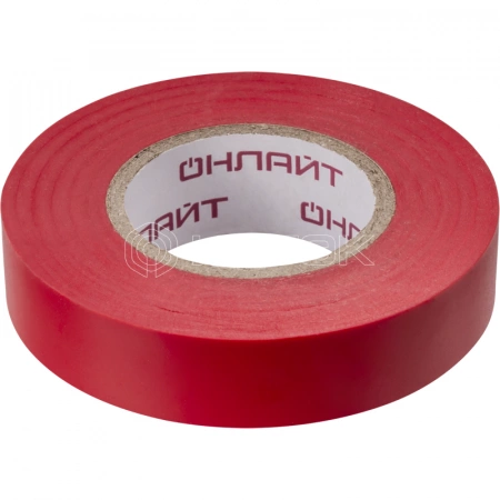 Изолента ПВХ 15мм (рул.20м) 71 678 OIT-B15-20/R красн. ОНЛАЙТ 71678 изображение, фото