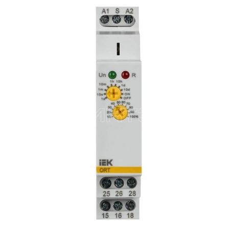 Реле задержки выключения ORT 2 контакта 12-240В AC/DC IEK ORT-B2-ACDC12-240V изображение, фото