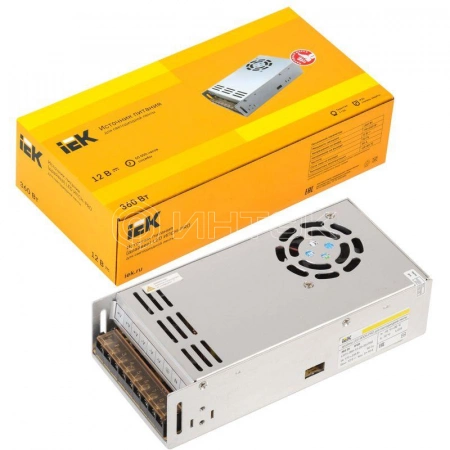 Драйвер LED ИПСН-PRO 5050 360Вт 12В блок-клеммы IP20 IEK LSP1-360-12-20-33-PRO изображение, фото