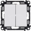 Переключатель 2-кл. СП Valena Life 10А IP20 250В с лицев. панелью безвинтов. зажимы механизм бел. Legrand 752408 изображение, фото
