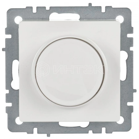 Светорегулятор СП BRITE пов-наж. 600Вт СС10-1-0-БрБ механизм бел. IEK BR-D20-0600-K01 изображение, фото