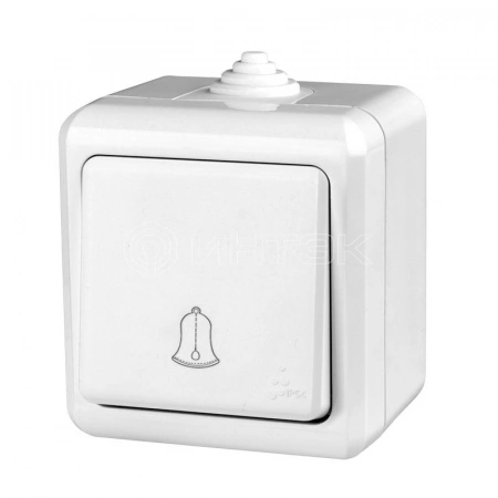 Кнопка звонка ОП Dita IP54 10А 250В бел. TOKOV ELECTRIC TKL-DT-DB-C01-IP54 изображение, фото
