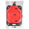 Колодка удлинителя 1-м с заземл. 16А IP44 K-1e-RED-IP44 каучук красн. Эра Б0044550 изображение, фото