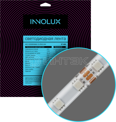 Лента светодиодная 97 400 СДЛ-5050RGB60-12-IP65-24V (уп.5м) INNOLUX 97400 изображение, фото