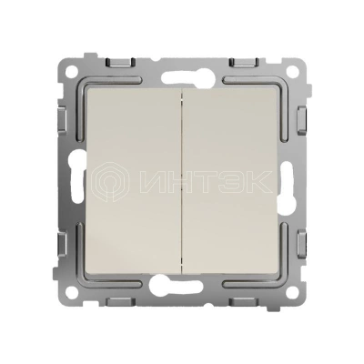 Переключатель проходной 2-кл. СП Pixel 10А IP20 механизм беж. TOKOV ELECTRIC TKE-PX-P2-C02 изображение, фото