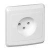Розетка 1-м СП Этюд 16А IP20 250В без заземл. без защ. шторок бел. Systeme Electric PC16-001B изображение, фото