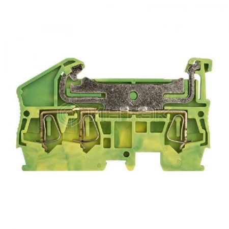 Колодка клеммная ST-2.5 3 вывода земля пружинная EKF plc-jxb-st-2.5-3-pen изображение, фото