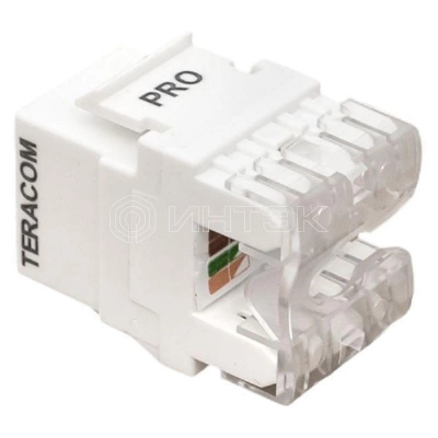 Модуль Keystone RJ45 кат.6 неэкранир. 110 IDC 180град. бел. TERACOM PRO EKF TRP-KSTN-180D-6UTP-WH изображение, фото