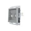 Розетка компьютерная + телефонная 2-м СП Vesna механизм платина LEZARD 742-3588-143 изображение, фото