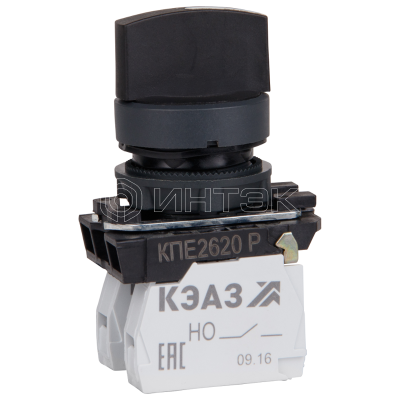 Переключатель КПЕ2620Р 2но+0нз ручка фикс 3поз IP65черн. КЭАЗ 248267 изображение, фото