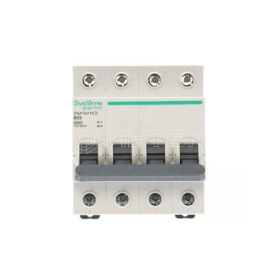 Выключатель автоматический 4п City9 Set (АВ) B 25А 6кА 400В Systeme Electric C9F16425 изображение, фото