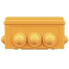 Коробка ответвительная FS 150х110х70мм IP55 4п 450В 32А 10кв.мм с кабельными вводами и клеммниками нерж. контакт пластик. DKC FSK21410 изображение, фото