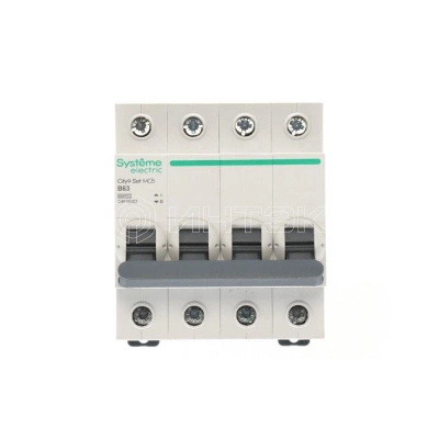 Выключатель автоматический 4п City9 Set (АВ) B 63А 6кА 400В Systeme Electric C9F16463 изображение, фото