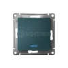 Выключатель 1-кл. СП AtlasDesign 10А IP20 (сх. 1а) 10AX с подсветкой механизм изумруд Systeme Electric ATN000813 изображение, фото