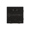 Лючок MultiDesk MDK20 на 2мод. IP44 с монтажной коробкой для бетонных полов черн. матов. Systeme Electric MDK20202MBC изображение, фото