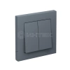 Выключатель 2-кл. СП AtlasDesign 10А IP20 (сх. 5) 10AX в сборе грифель Systeme Electric ATN000752 изображение, фото